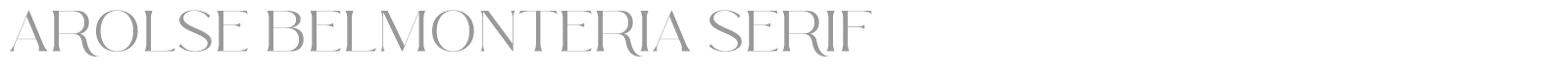 Arolse Belmonteria Serif font preview